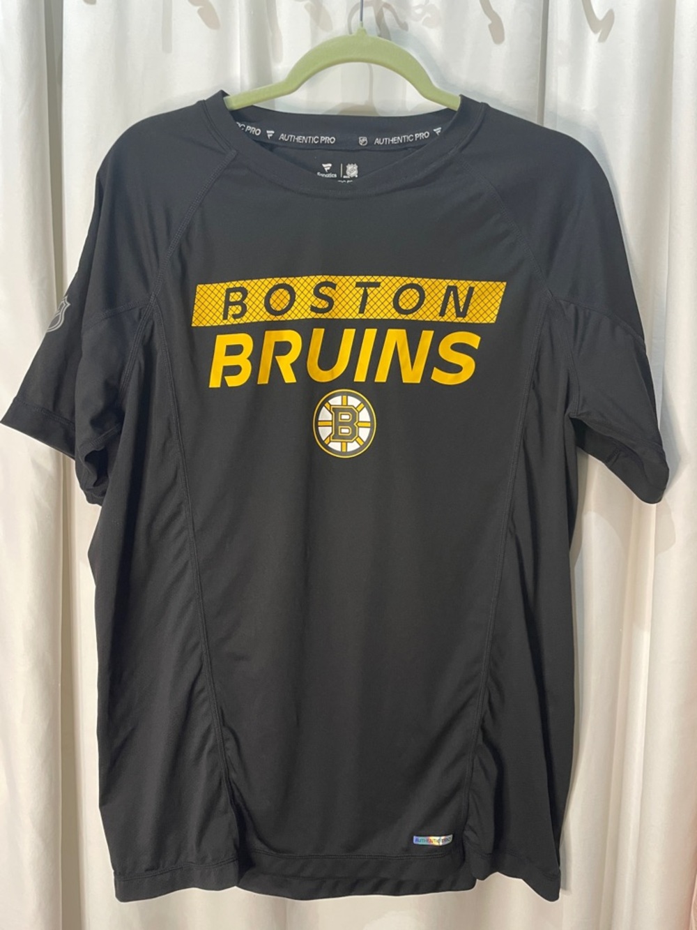 Fanatics Boston Bruins Black and Yellow Performance Tee